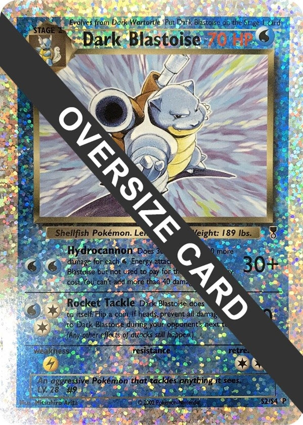 Image for Dark Blastoise - S2/S4 (Box Topper) (S2/S4) [Jumbo Cards] - Pokemon