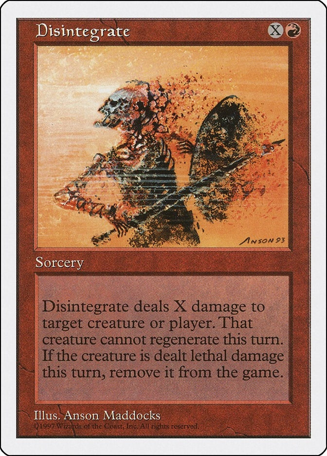 Image for Disintegrate [Fifth Edition] - Magic: The Gathering