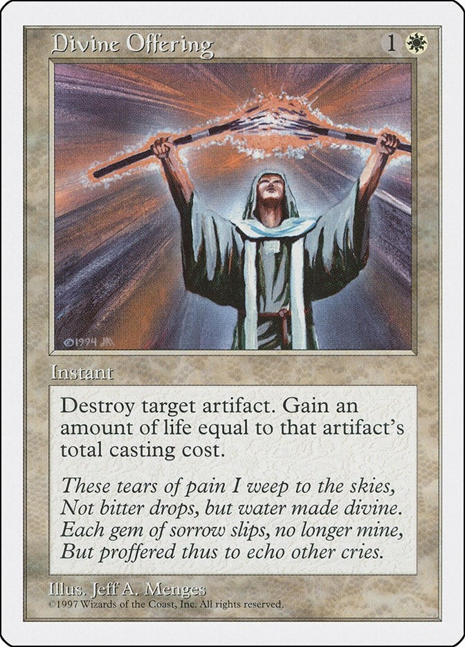 Image for Divine Offering [Fifth Edition] - Magic: The Gathering