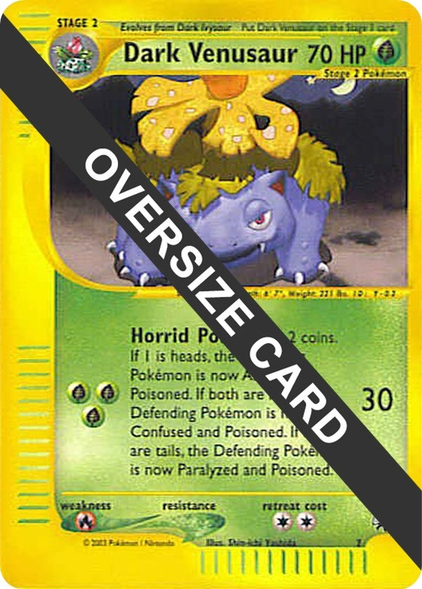 Image for Dark Venusaur - 7 (Best of Game 7 Promo) (007) [Jumbo Cards] - Pokemon