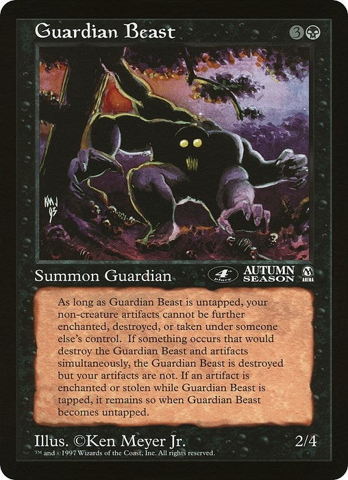 Image for Guardian Beast (4th Place) (Arena League) [Oversize Cards] - Magic: The Gathering