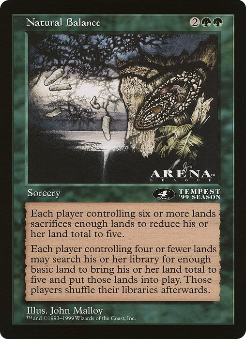 Image for Natural Balance (4th Place) (Arena League) [Oversize Cards] - Magic: The Gathering