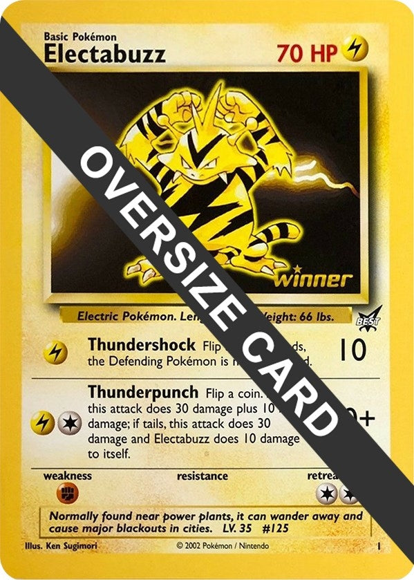 Image for Electabuzz - 1 (Best of Game 1 Promo) (001) [Jumbo Cards] - Pokemon