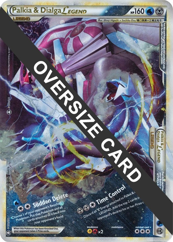 Image for Palkia & Dialga Legends - 101/102 + 102/102 (Single Oversized Promo) (101/102 + 102/102) [Jumbo Cards] - Pokemon