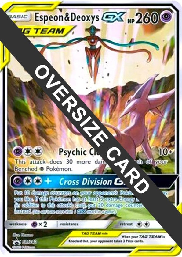Image for Espeon & Deoxys GX Oversized - SM240 (SM Black Star Promo) (SM240) [Jumbo Cards] - Pokemon