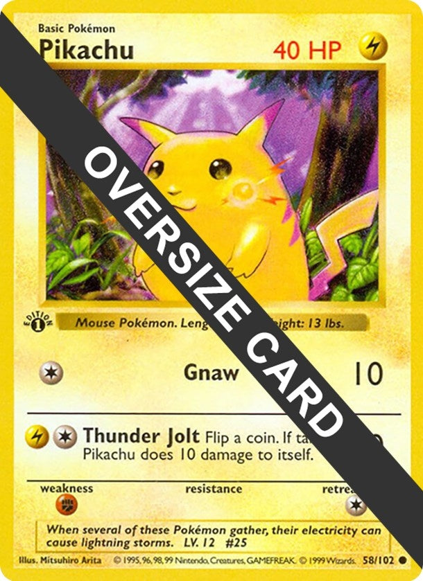 Image for Pikachu (058/102) [Jumbo Cards] - Pokemon