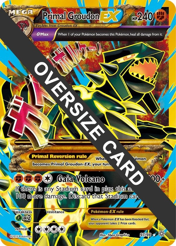 Image for Primal Groudon EX (097/098) [Jumbo Cards] - Pokemon