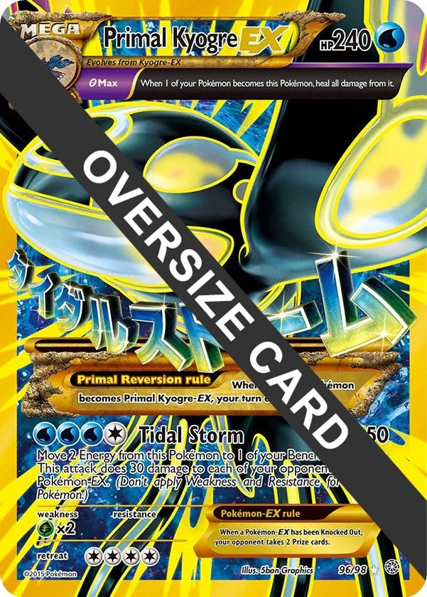 Image for Primal Kyogre EX (096/098) [Jumbo Cards] - Pokemon