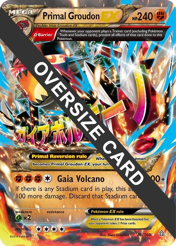 Image for Primal Groudon EX (086/160) [Jumbo Cards] - Pokemon