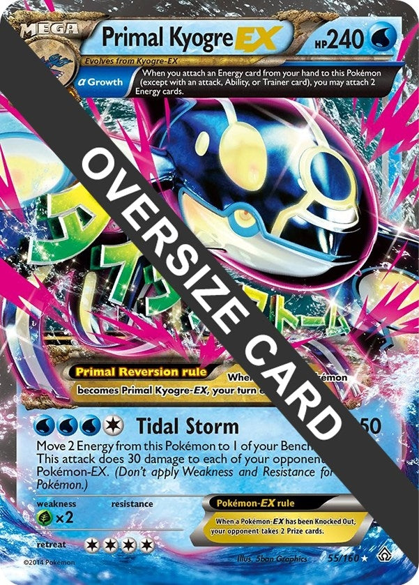 Image for Primal Kyogre EX (055/160) [Jumbo Cards] - Pokemon