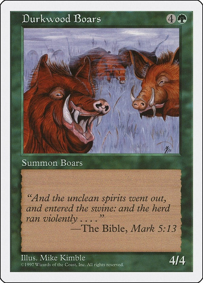 Image for Durkwood Boars [Fifth Edition] - Magic: The Gathering