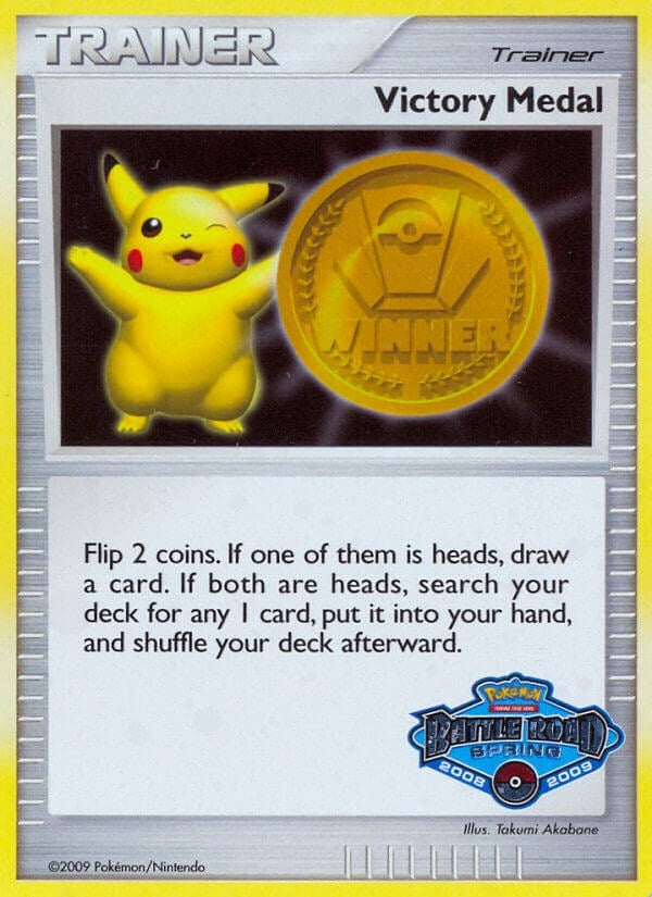 Image for Victory Medal - 2008-2009 (Battle Road Spring) [League & Championship Cards] - Pokemon