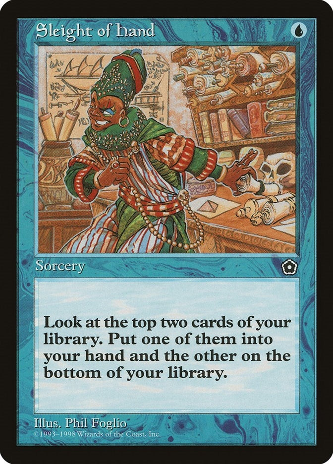 Image for Sleight of Hand [Portal Second Age] - Magic: The Gathering