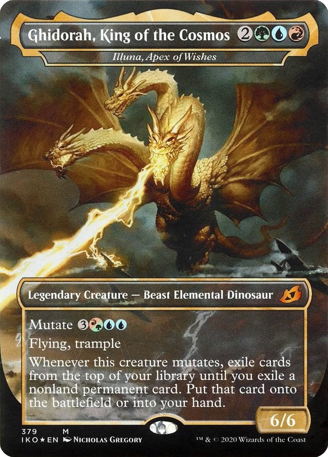 Image for Ghidorah, King of the Cosmos - Illuna, Apex of Wishes (379) [Ikoria: Lair of Behemoths] - Magic: The Gathering