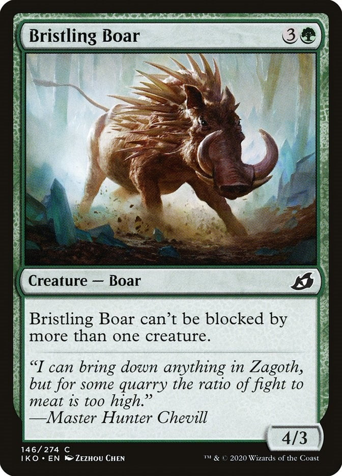 Image for Bristling Boar (146) [Ikoria: Lair of Behemoths] - Magic: The Gathering