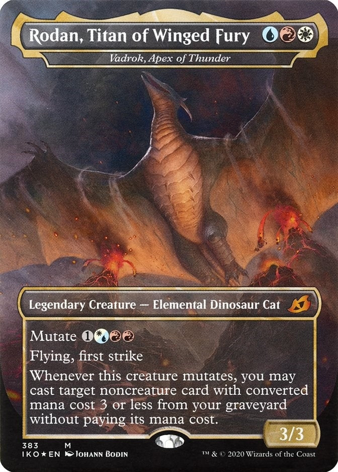 Image for Rodan, Titan of Winged Fury - Vadrok, Apex of Thunder (383) [Ikoria: Lair of Behemoths] - Magic: The Gathering