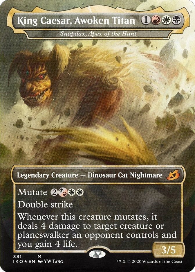 Image for King Caesar, Awoken Titan - Snapdax, Apex of the Hunt (381) [Ikoria: Lair of Behemoths] - Magic: The Gathering