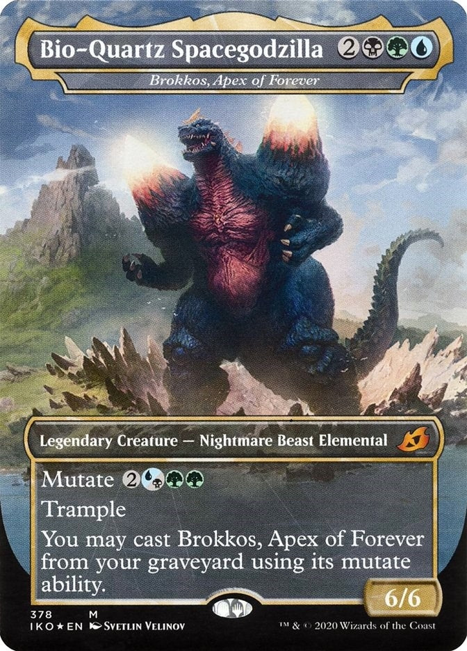 Image for Bio-Quartz Spacegodzilla - Brokkos, Apex of Forever (378) [Ikoria: Lair of Behemoths] - Magic: The Gathering
