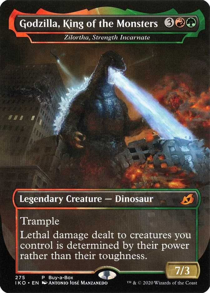 Image for Godzilla, King of the Monsters - Zilortha, Strength Incarnate (275) [Buy-A-Box Promos] - Magic: The Gathering
