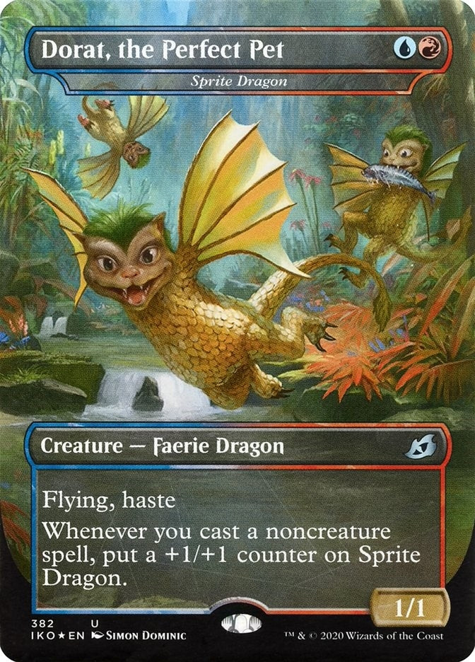Dorat, the Perfect Pet - Sprite Dragon (382) [Ikoria: Lair of Behemoths]