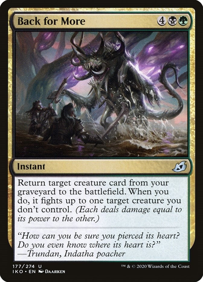 Image for Back for More (177) [Ikoria: Lair of Behemoths] - Magic: The Gathering