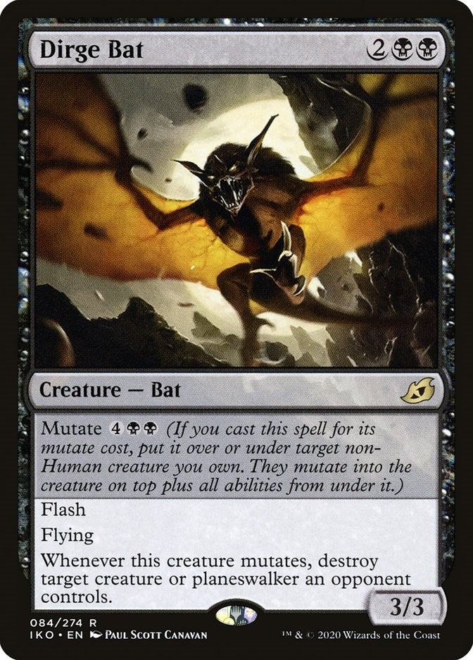 Image for Dirge Bat (84) [Ikoria: Lair of Behemoths] - Magic: The Gathering