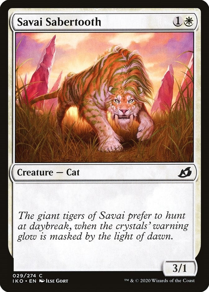 Image for Savai Sabertooth (29) [Ikoria: Lair of Behemoths] - Magic: The Gathering