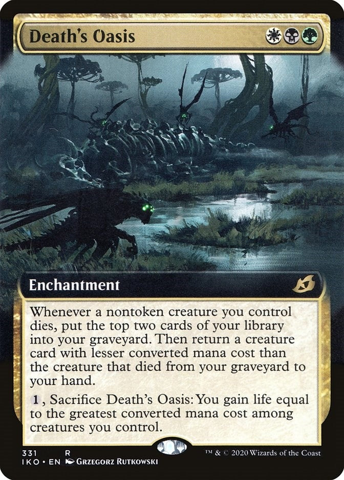 Image for Death's Oasis (Extended Art) (331) [Ikoria: Lair of Behemoths] - Magic: The Gathering