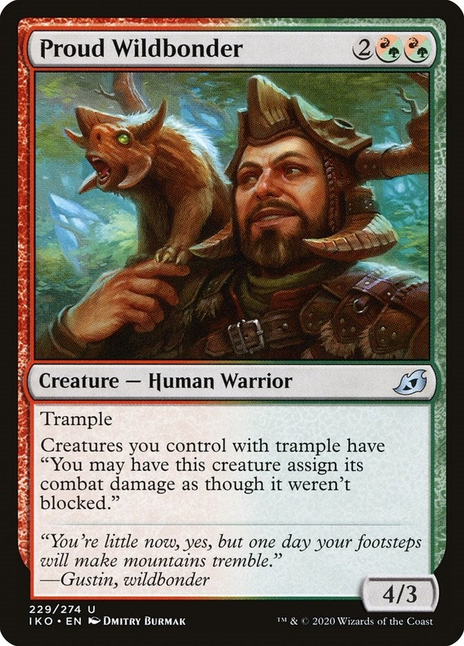 Image for Proud Wildbonder (229) [Ikoria: Lair of Behemoths] - Magic: The Gathering