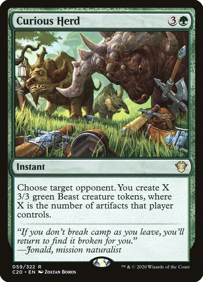 Image for Curious Herd (59) [Commander 2020] - Magic: The Gathering