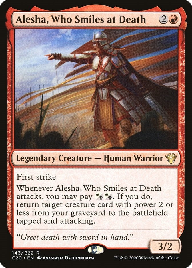 Image for Alesha, Who Smiles at Death (143) [Commander 2020] - Magic: The Gathering
