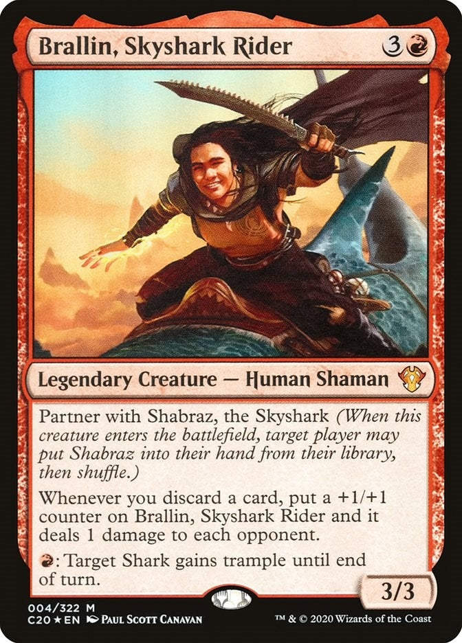 Image for Brallin, Skyshark Rider (4) [Commander 2020] - Magic: The Gathering