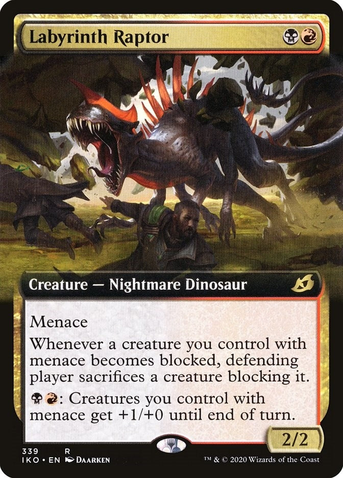 Labyrinth Raptor (Extended Art) (339) [Ikoria: Lair of Behemoths]