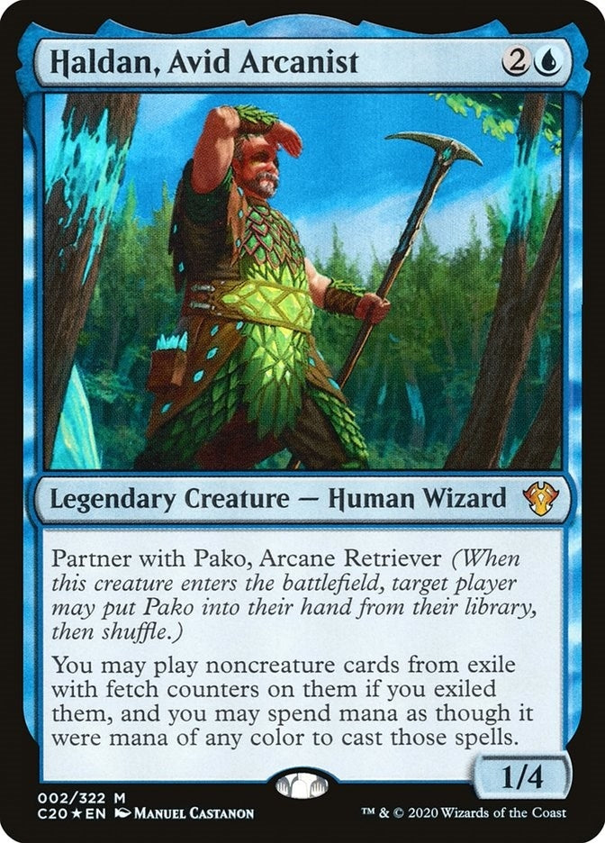 Image for Haldan, Avid Arcanist (2) [Commander 2020] - Magic: The Gathering