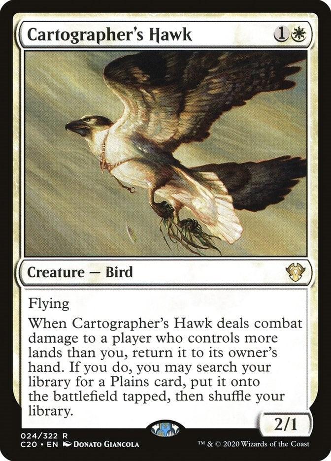 Image for Cartographer's Hawk (24) [Commander 2020] - Magic: The Gathering