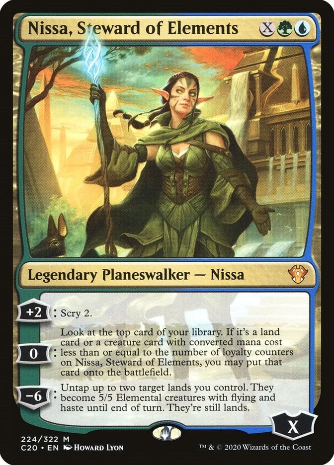 Image for Nissa, Steward of Elements (224) [Commander 2020] - Magic: The Gathering
