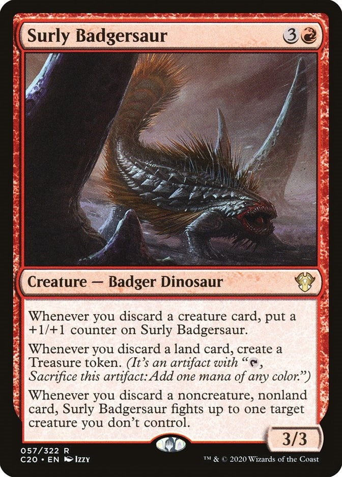 Image for Surly Badgersaur (57) [Commander 2020] - Magic: The Gathering