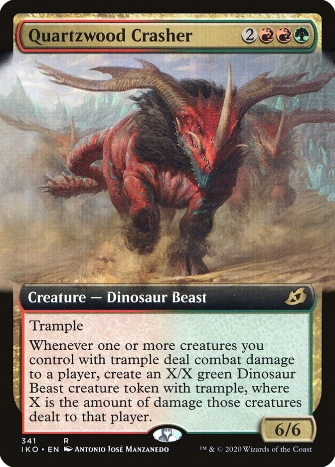 Image for Quartzwood Crasher (Extended Art) (341) [Ikoria: Lair of Behemoths] - Magic: The Gathering