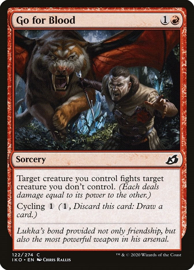 Image for Go for Blood (122) [Ikoria: Lair of Behemoths] - Magic: The Gathering