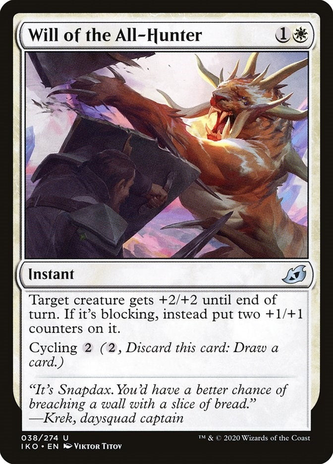 Image for Will of the All-Hunter (38) [Ikoria: Lair of Behemoths] - Magic: The Gathering