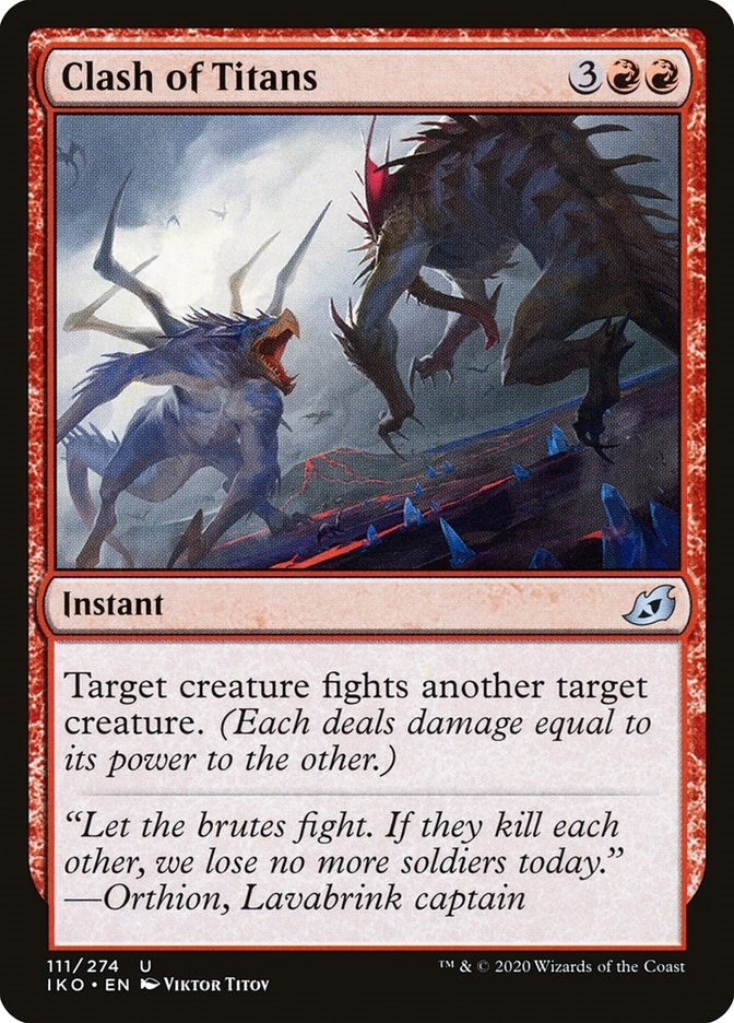 Image for Clash of Titans (111) [Ikoria: Lair of Behemoths] - Magic: The Gathering
