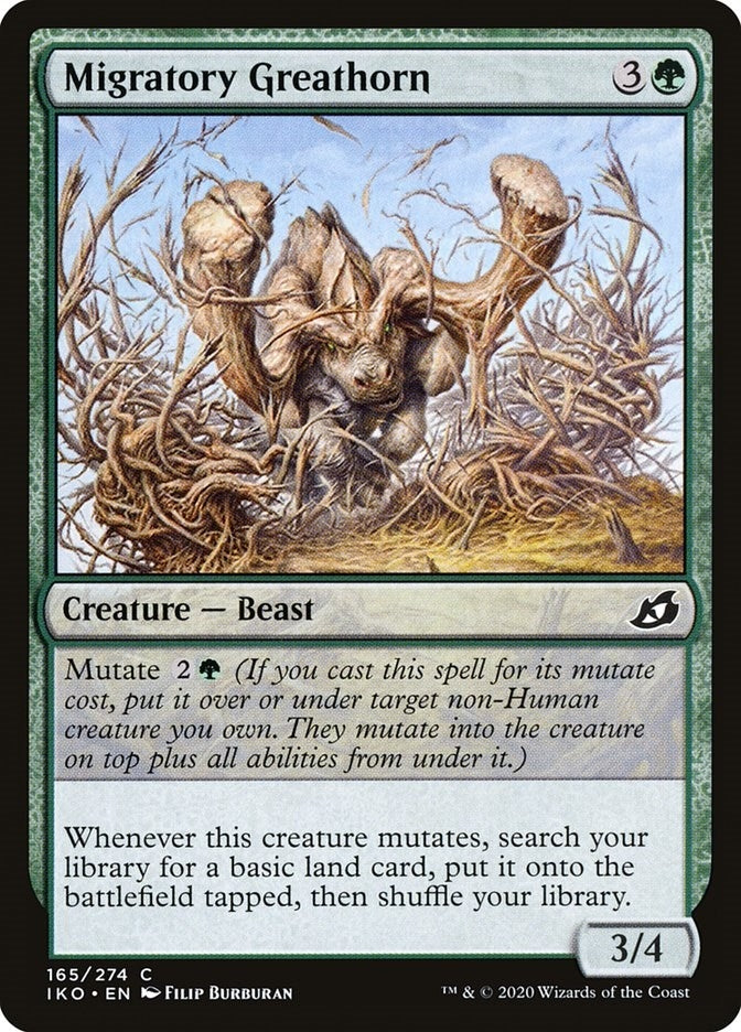 Image for Migratory Greathorn (165) [Ikoria: Lair of Behemoths] - Magic: The Gathering