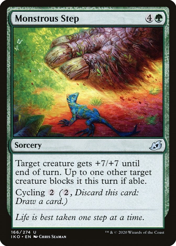 Image for Monstrous Step (166) [Ikoria: Lair of Behemoths] - Magic: The Gathering