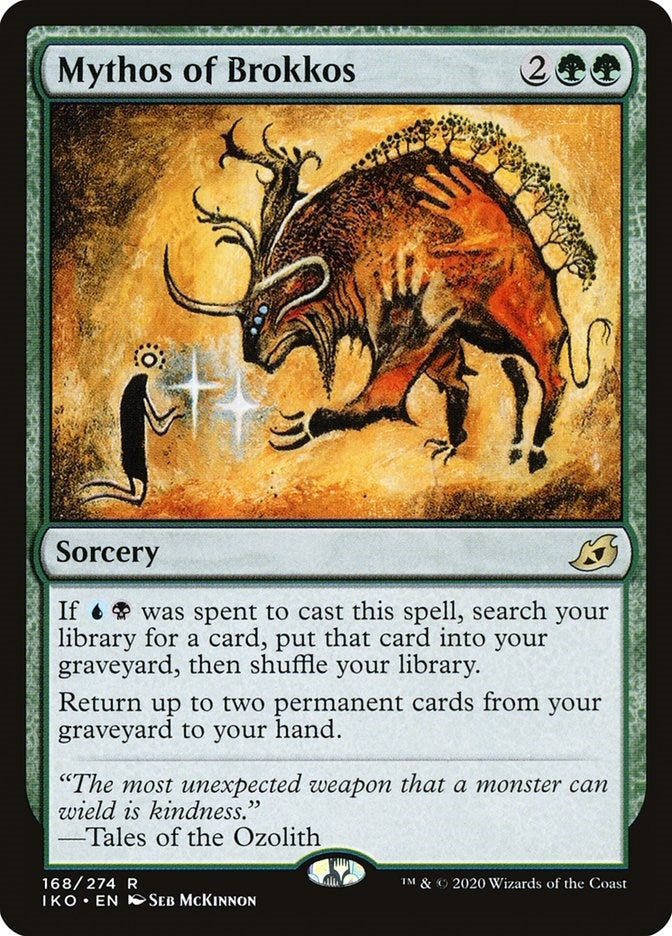 Image for Mythos of Brokkos (168) [Ikoria: Lair of Behemoths] - Magic: The Gathering