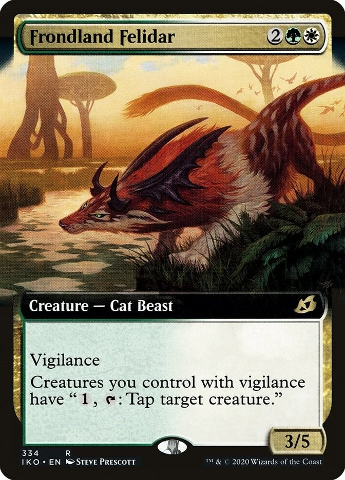 Image for Frondland Felidar (Extended Art) (334) [Ikoria: Lair of Behemoths] - Magic: The Gathering
