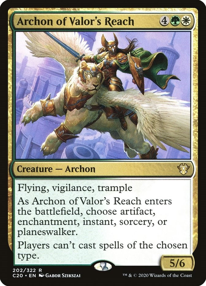 Image for Archon of Valor's Reach (202) [Commander 2020] - Magic: The Gathering