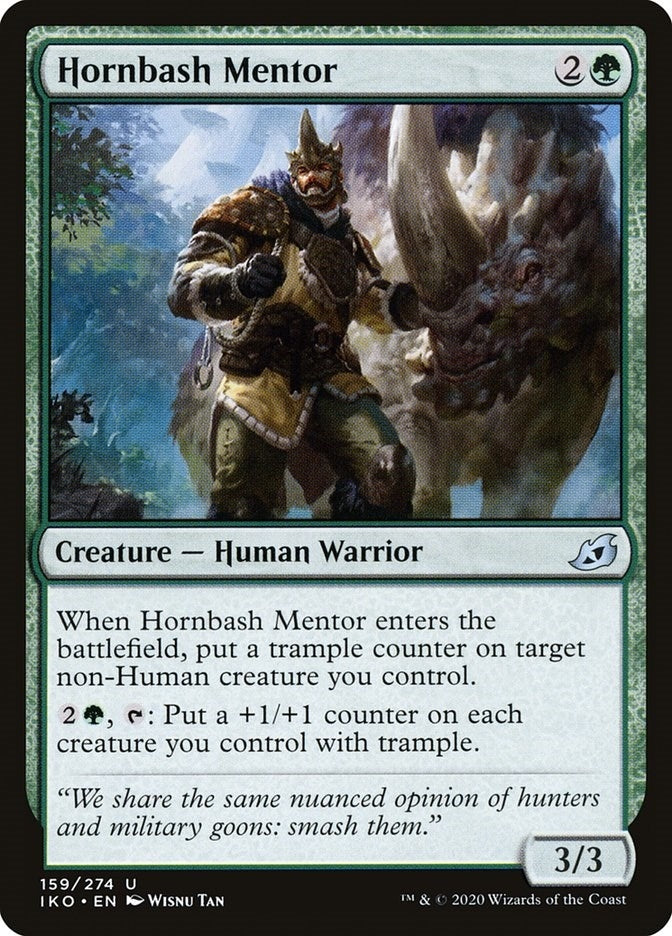 Image for Hornbash Mentor (159) [Ikoria: Lair of Behemoths] - Magic: The Gathering
