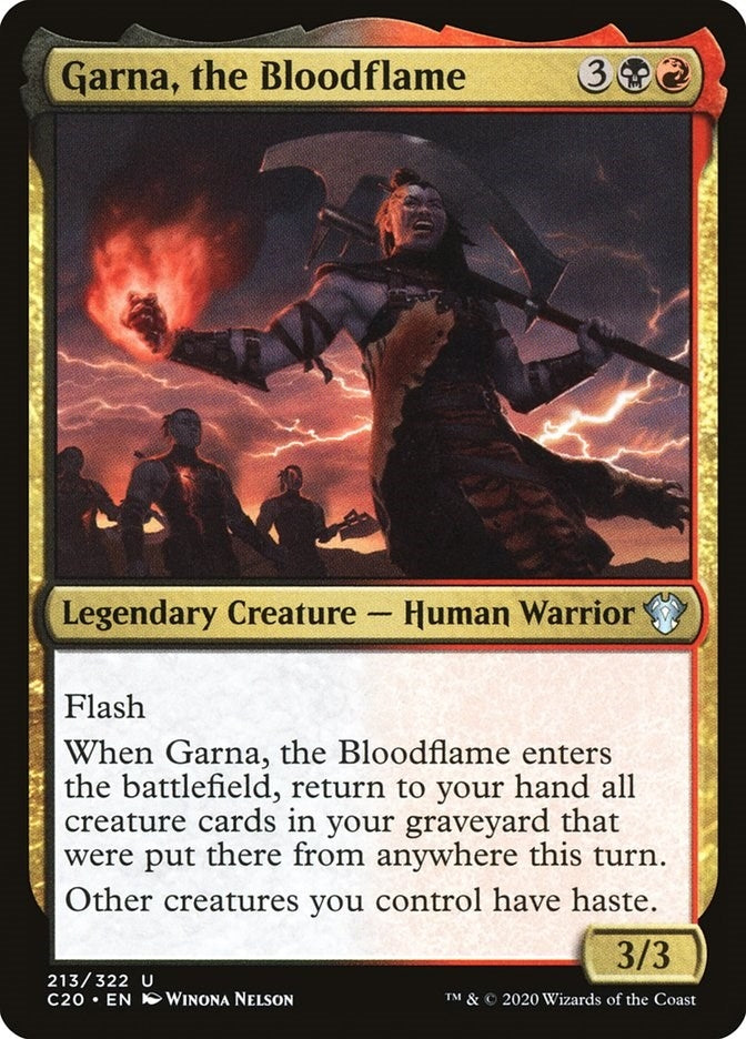 Image for Garna, the Bloodflame (213) [Commander 2020] - Magic: The Gathering