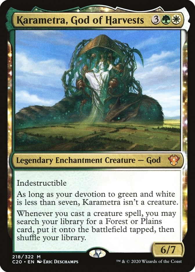 Image for Karametra, God of Harvests (218) [Commander 2020] - Magic: The Gathering