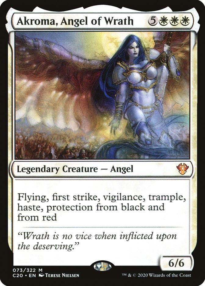 Image for Akroma, Angel of Wrath (73) [Commander 2020] - Magic: The Gathering